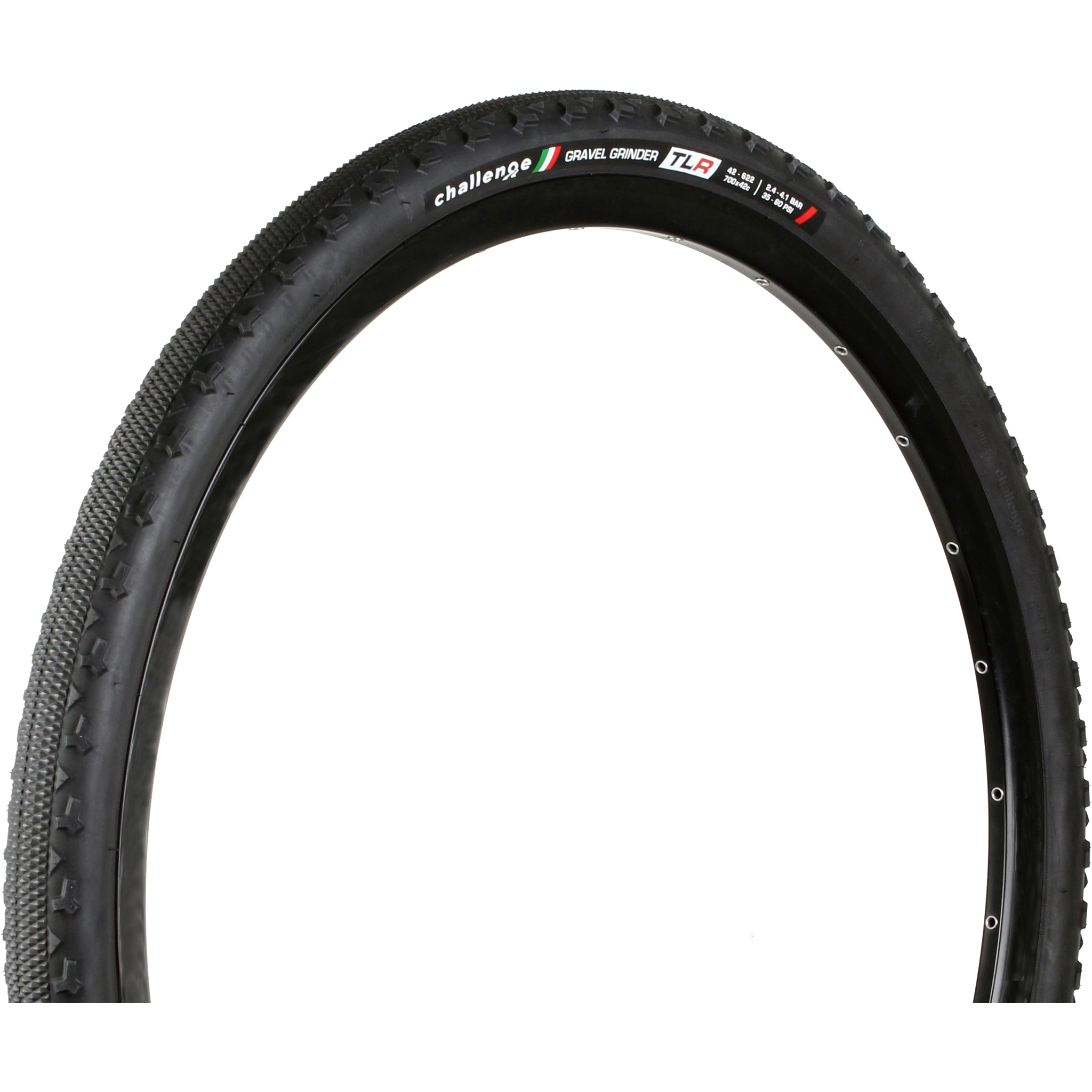 Challenge Tire Gravel Grinder Race TLR Tire, 700 x 42 Black