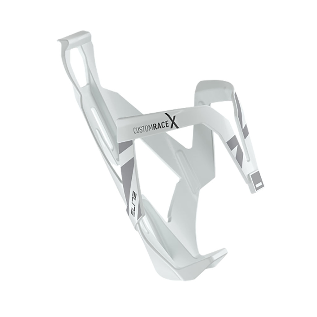 Elite Custom Race X Bottle Cage, White Glossy/Gray