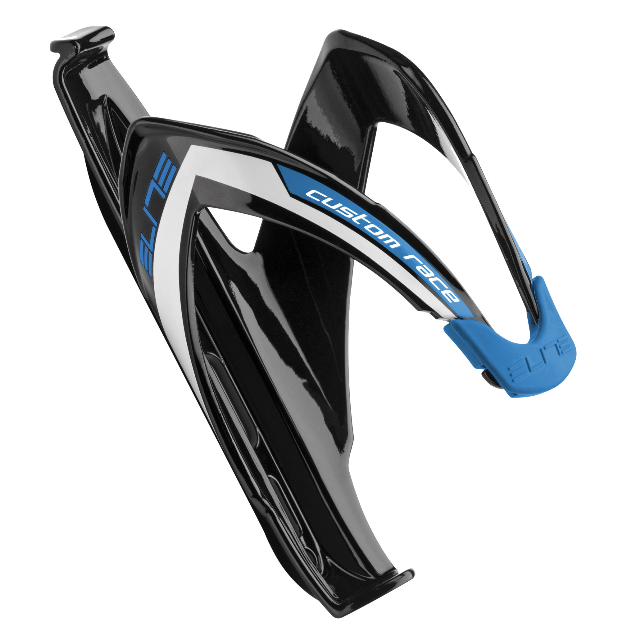 Elite Custom Race Bottle Cage, Black/Blue