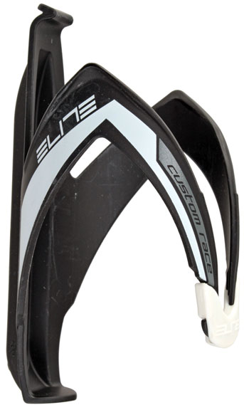 Elite Custom Race Bottle Cage, Black/White