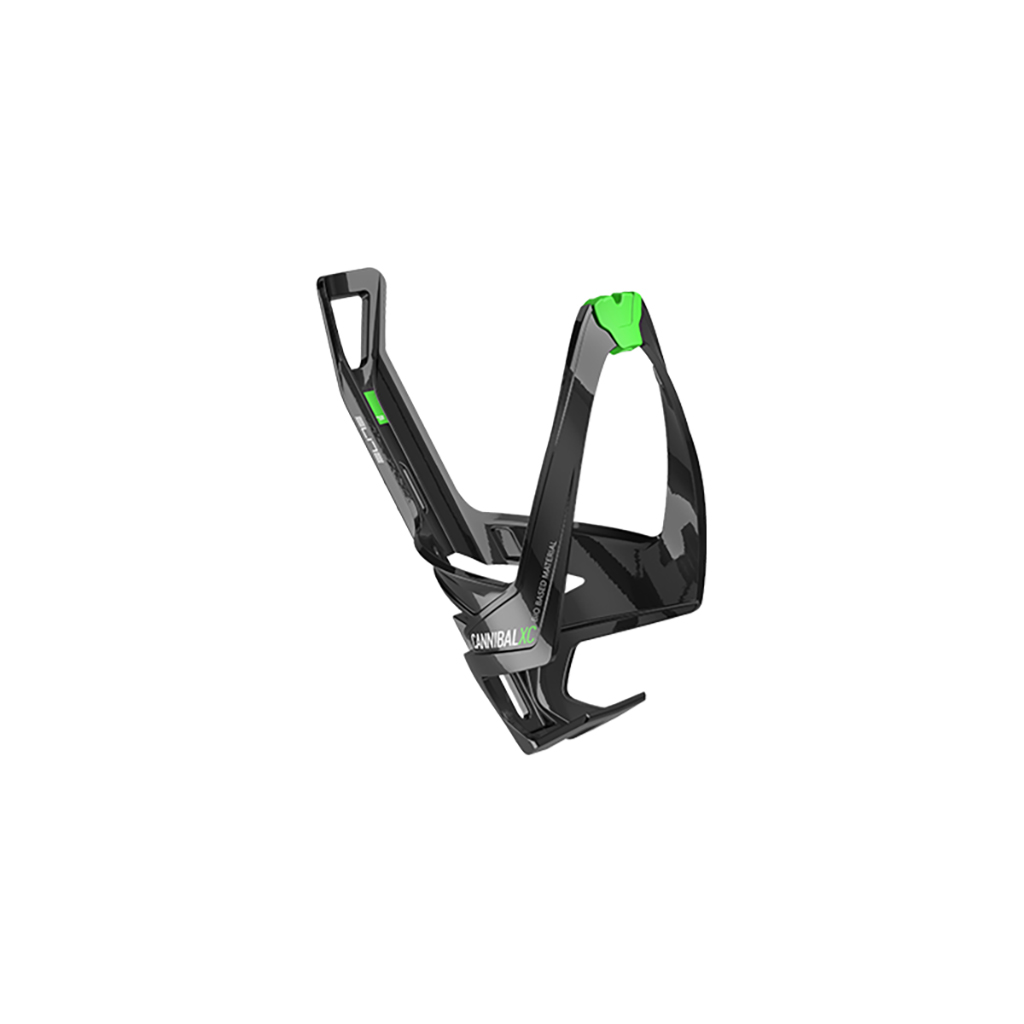 Elite Cannibal XC Bio Bottle Cage, Black/Green