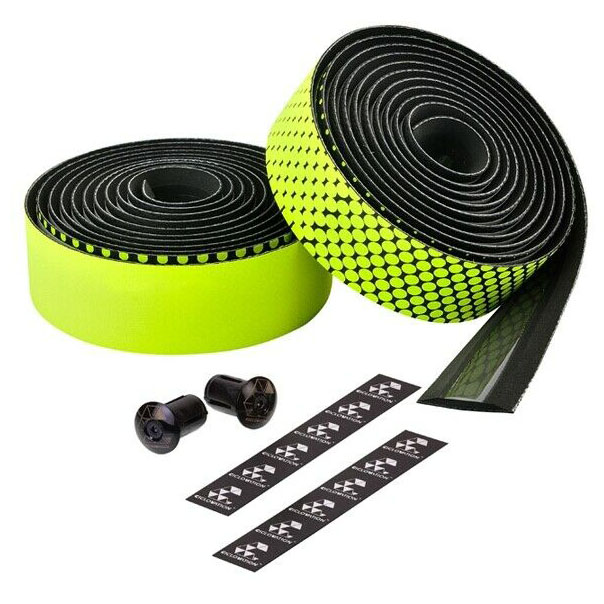 Ciclovation Advanced Leather Handlebar Tape, Fusion Neon Yellow