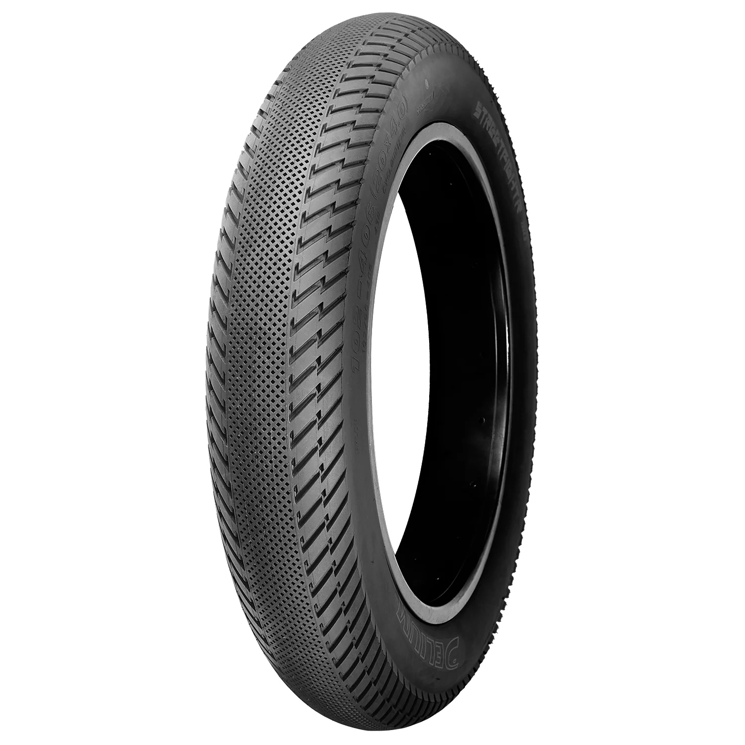 Delium Tire Streetfightr E-Bike Tire, 20x4.0", Black