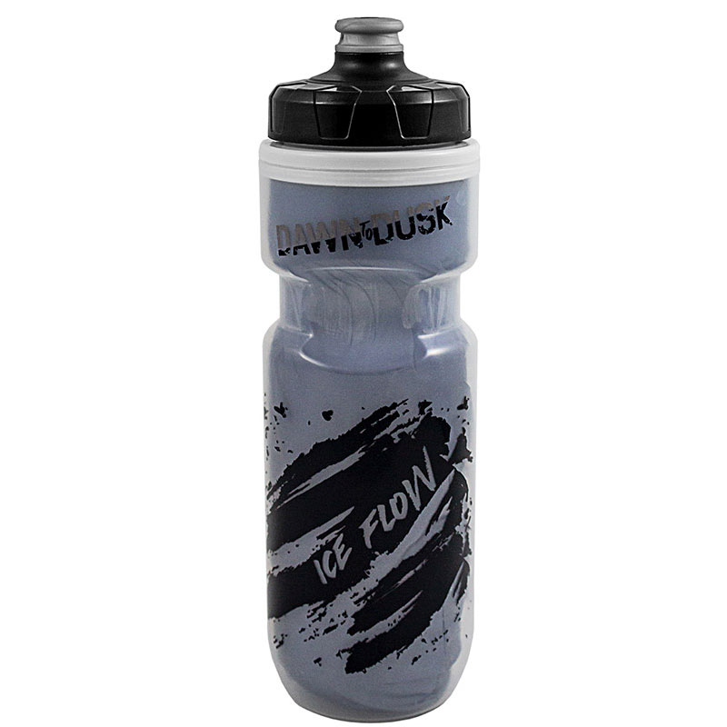 Dawn To Dusk Ice Flow Bottle, Black/Clear - 21oz