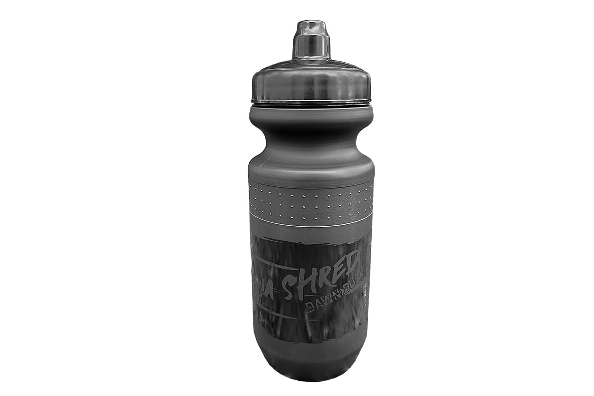 Dawn To Dusk Aqua Shred Bottle, Black/Clear - 21oz