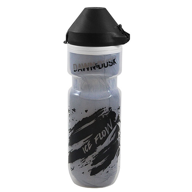 Dawn To Dusk Ice Flow Bottle With Dirt Mask, Black/Clear - 21oz