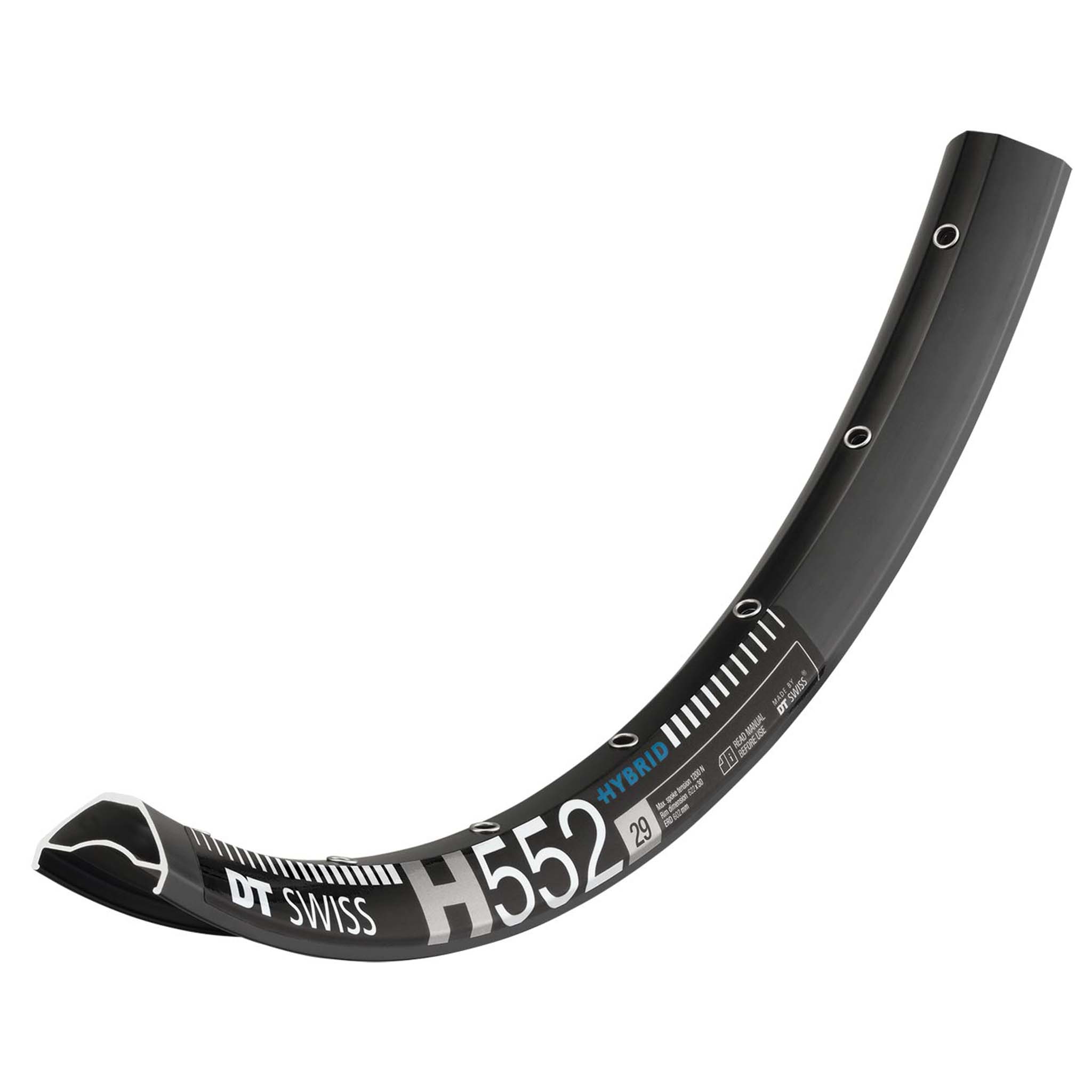 DT Swiss H 552 Tubeless Ready 29" Disc Rim, 32h, Black 