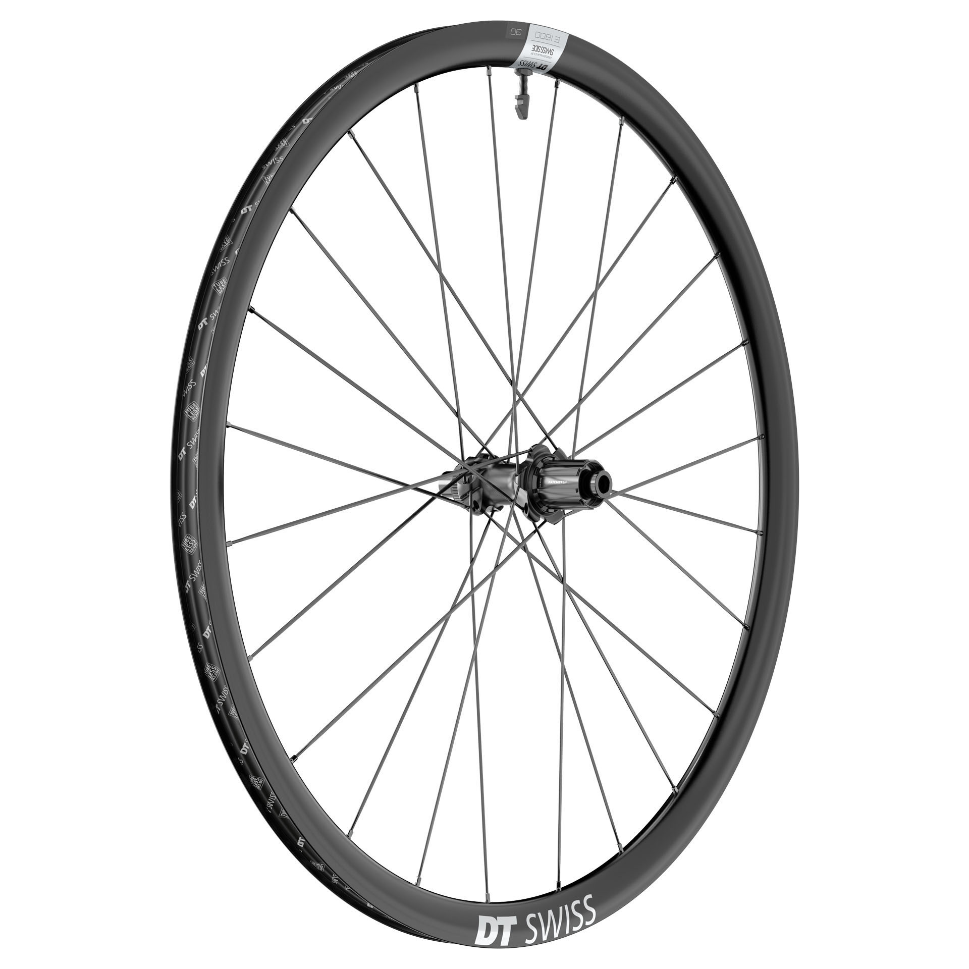 DT Swiss E 1800 Spline 30 Disc Rear Wheel, 700c, 12x142,HG11 Rd