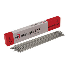 DT Swiss Competition 14g DB Spoke, Silver, 298mm, 100/Ct 