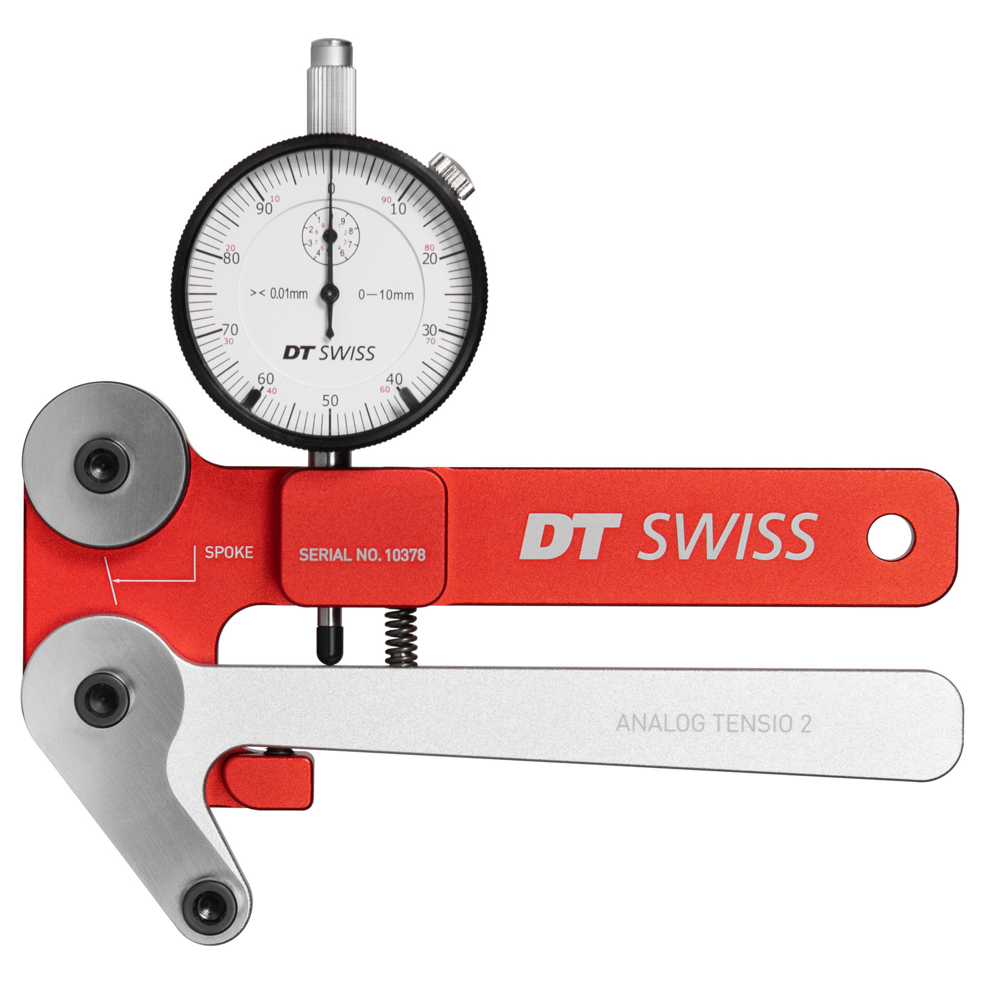 DT Swiss Tensio Analog Tensiometer, Red/Silver