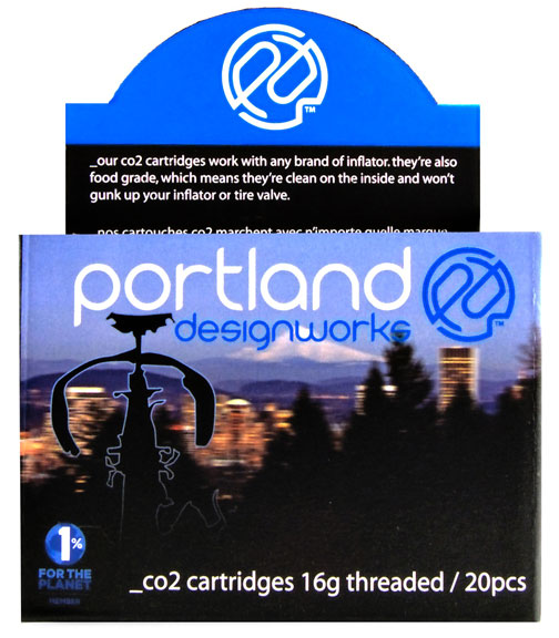 Portland Design Works CO2 Cartridge, 16g Threaded, 20/Box