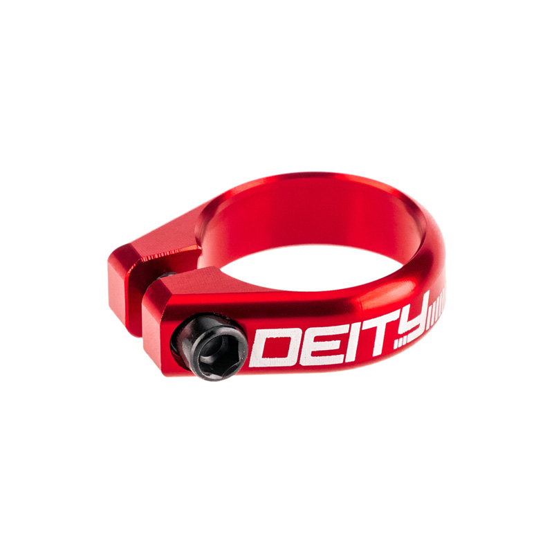 Deity Circuit Seatpost Clamp, 34.9mm, Red