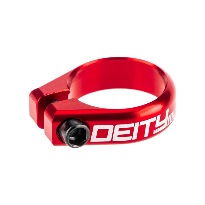 Deity Circuit Seatpost Clamp, 36.4mm, Red