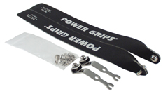 Power Grips Strap Set, Black, Pair