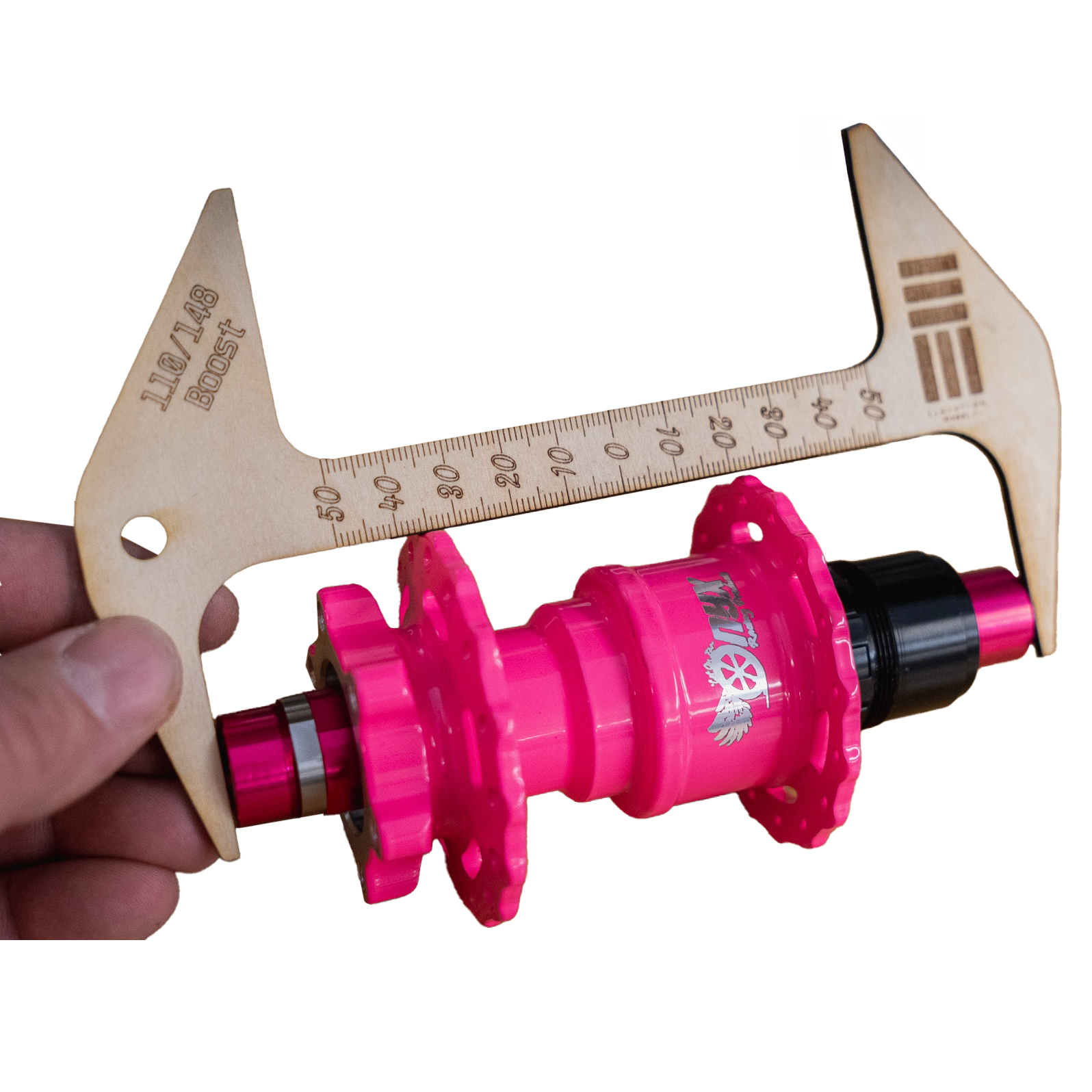 Elevation Wheel Co Hub Center to Flange Ruler, Boost (148/110mm)