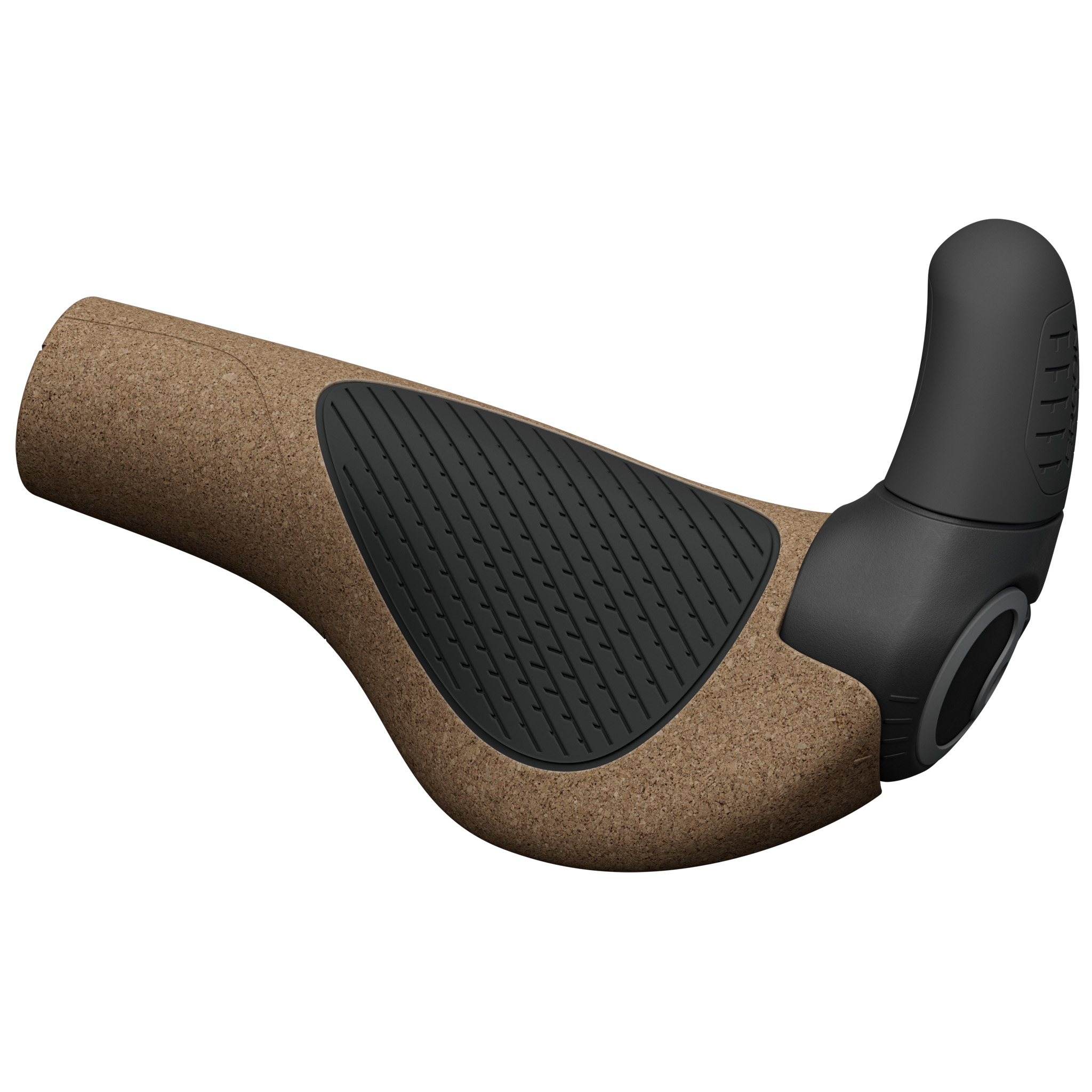 Ergon GP2 Evo BioKork Grips, Large, Brown/Black
