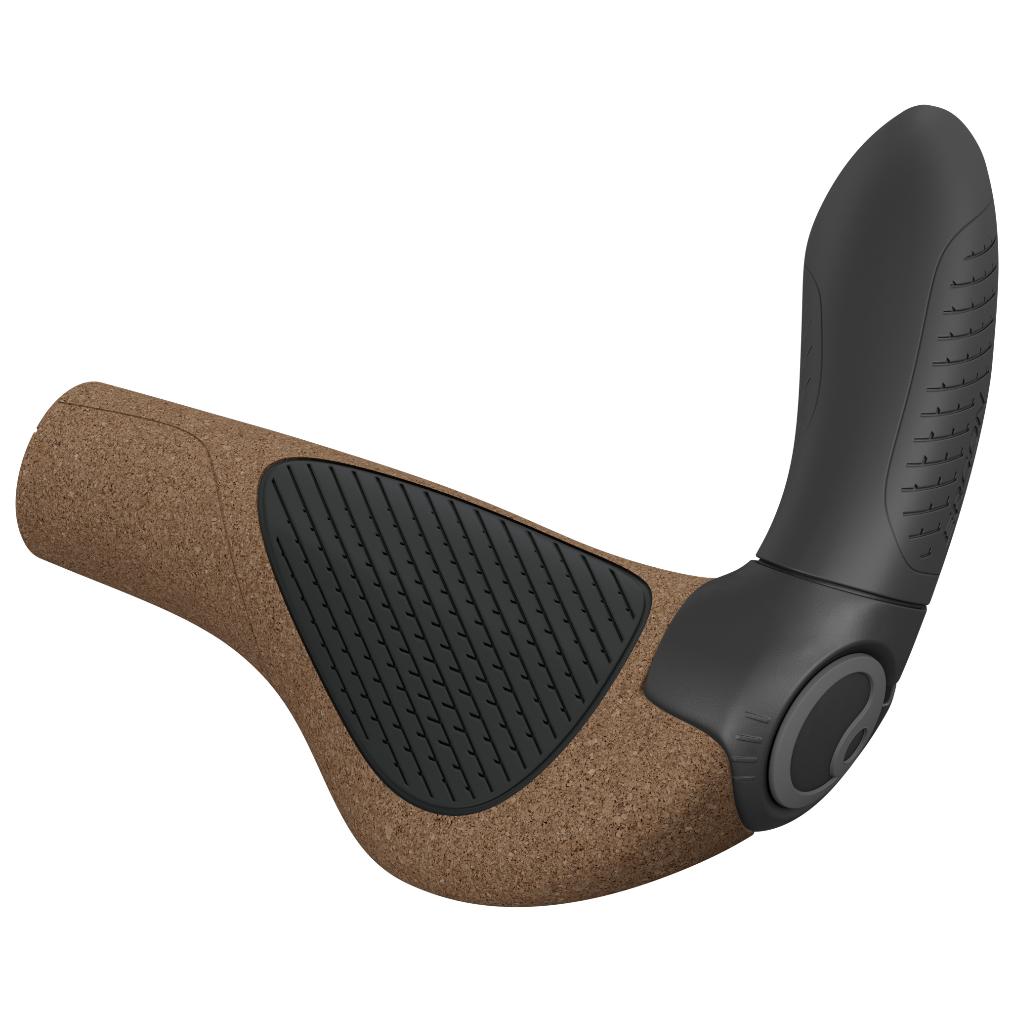 Ergon GP4 Evo BioKork Grips, Large, Brown/Black