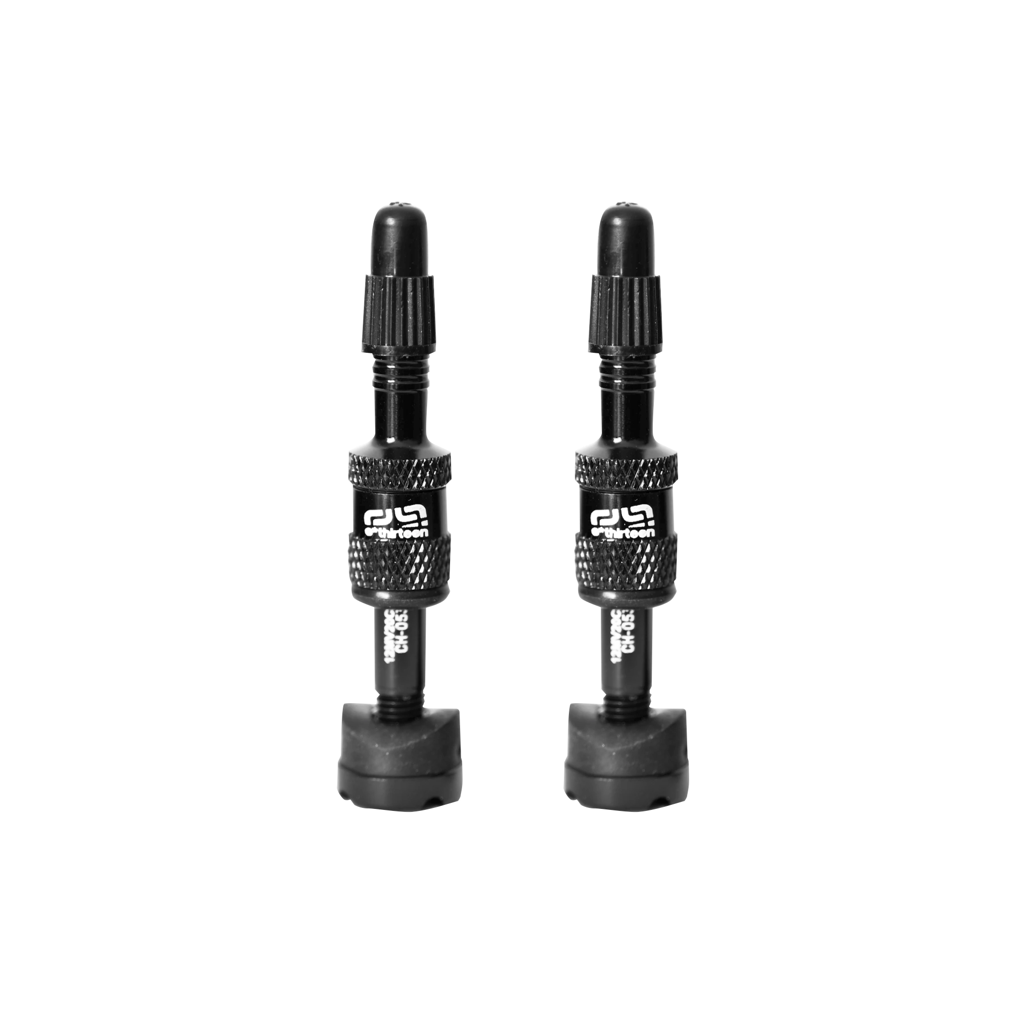 E*thirteen Quick Fill Tire Plasma Valves(19-23mm Rim), Pair - Blk