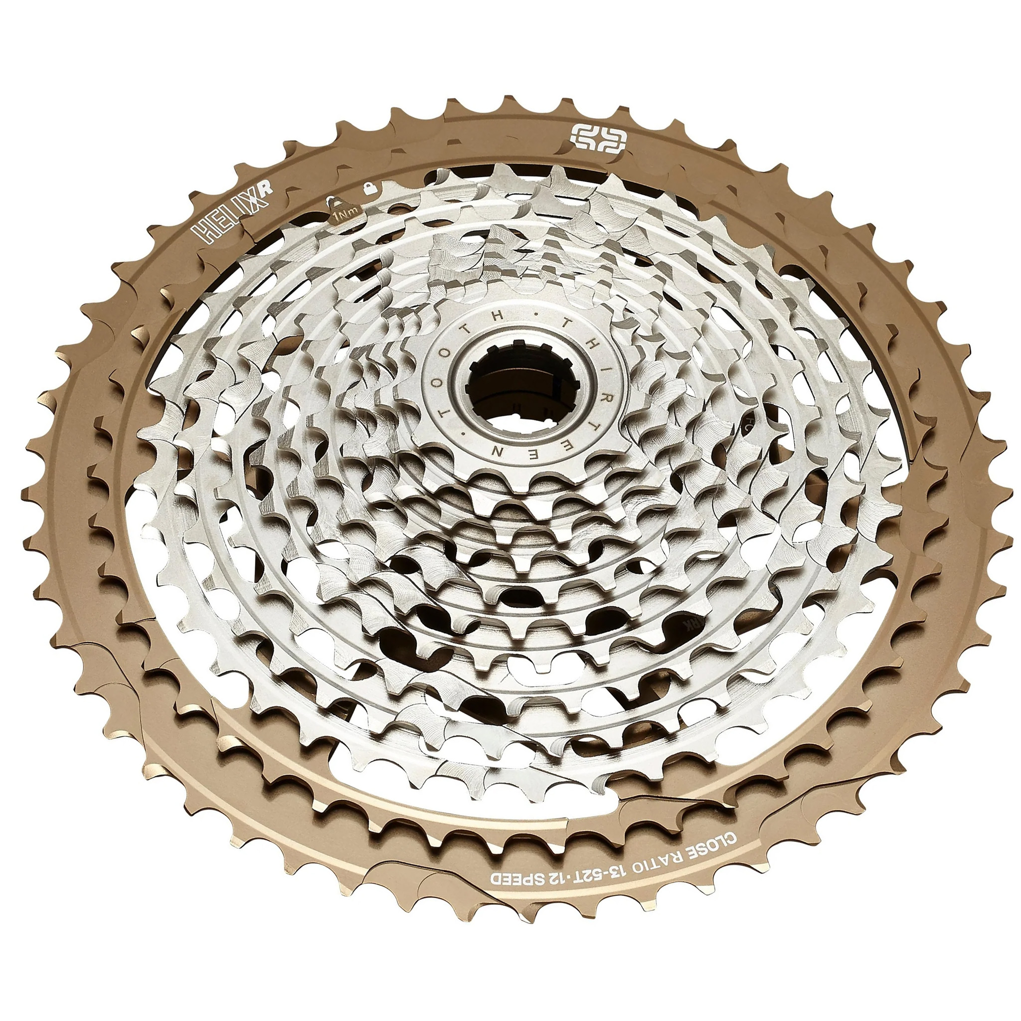 E*thirteen Helix Race 12sp Cassette, 13-52t - Bronze