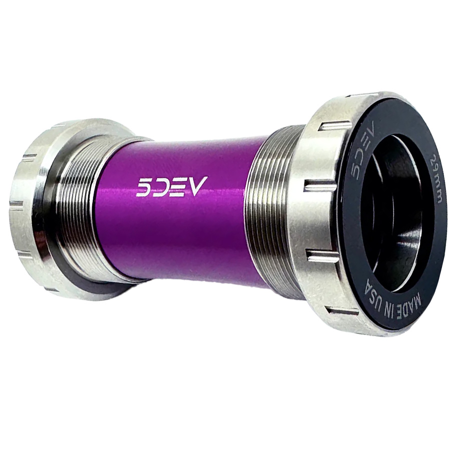 5Dev Titanium Bottom Bracket, 29/DUB, 68/73mm