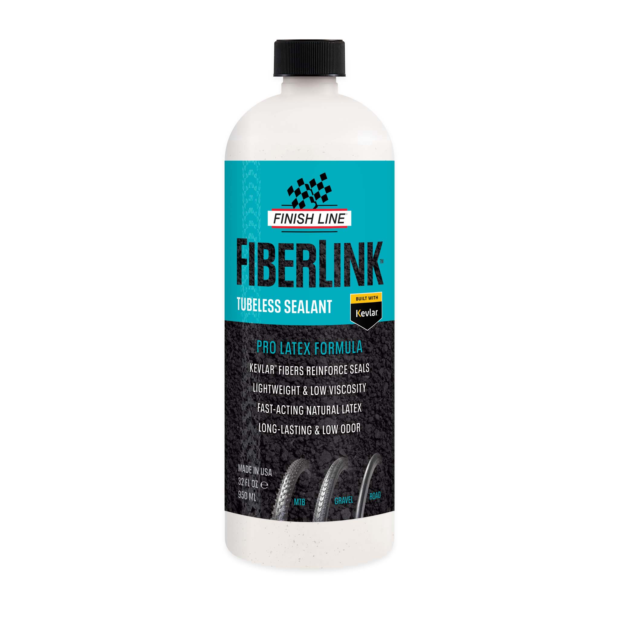 Finish Line Fiberlink Pro Latex Tubeless Tire Sealant - 32oz