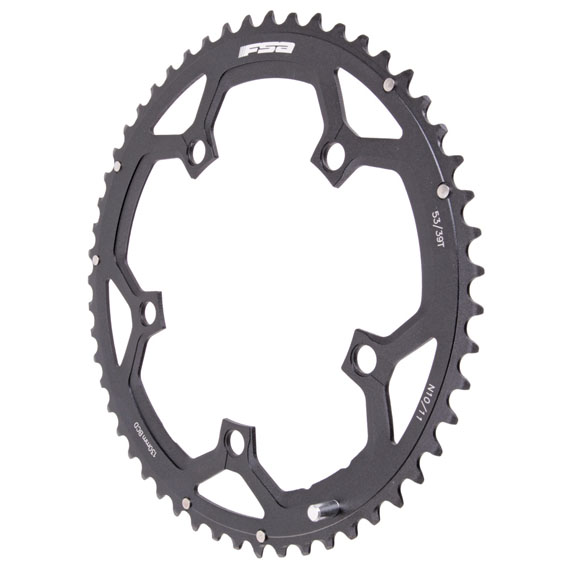 FSA Pro Road Chainring, 130BCDx53T Black N-10/11 | Bikeparts.Com