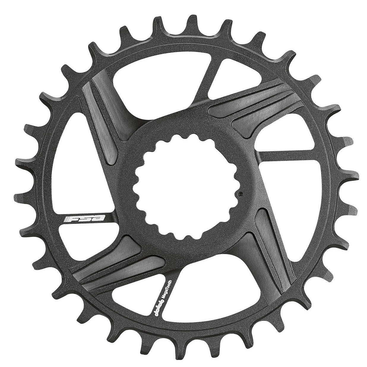 FSA KFX DM 1x Chainring, Shim 12sp 32t, Blk 