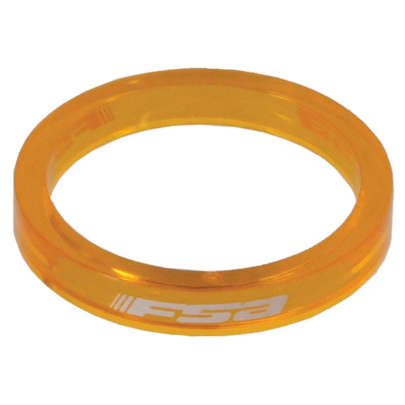 FSA PolyCarb Headset Spacer, 1-1/8"x5mm, Orange 10/C 