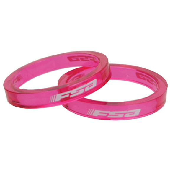 FSA PolyCarb Headset Spacer, 1-1/8"x5mm, Pink 10/C 