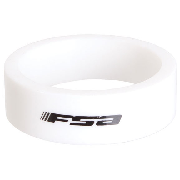 FSA PolyCarb Headset Spacer, 1-1/8"x10mm, White 10/Count