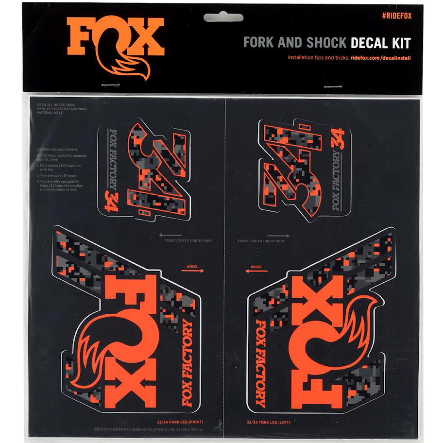 Fox Shox Heritage Decal Kit, DigiCam