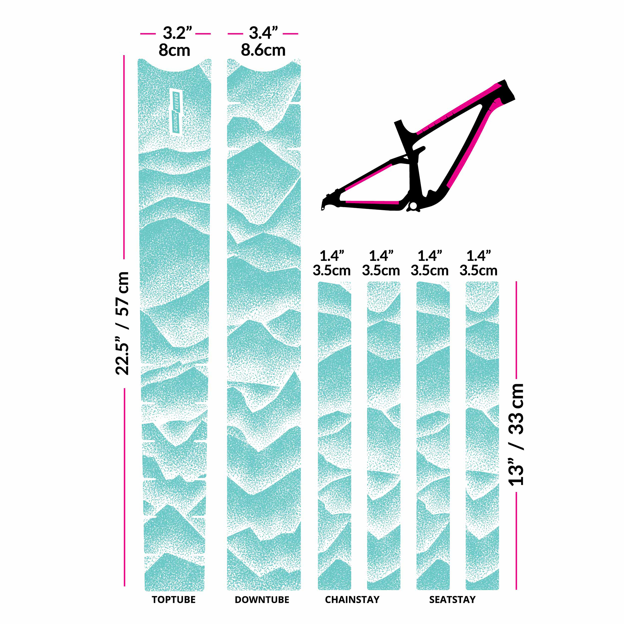 Ground Keeper Frame Keeper, Ridgelines Mint Matte