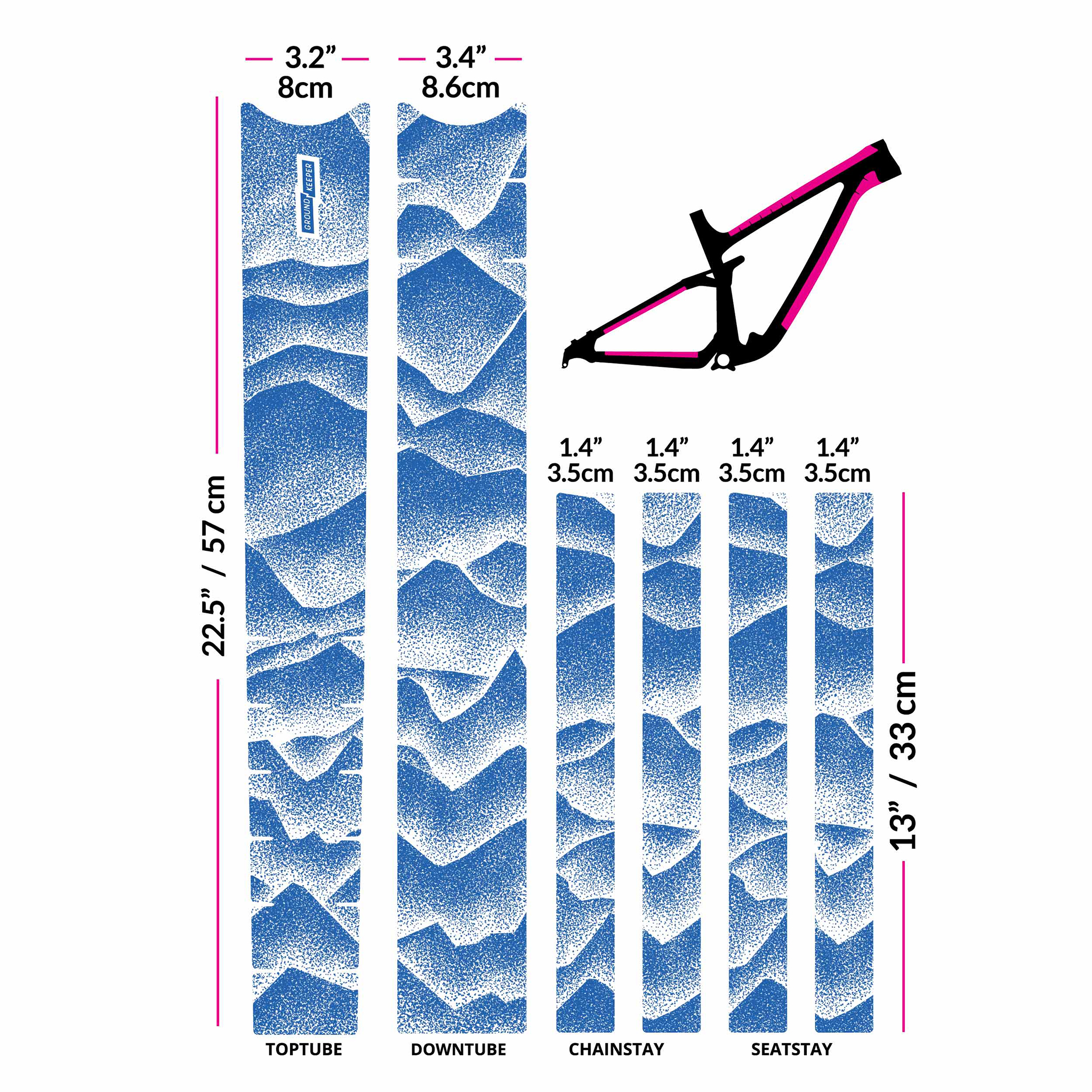 Ground Keeper Frame Keeper, Ridgelines Blueberry Matte