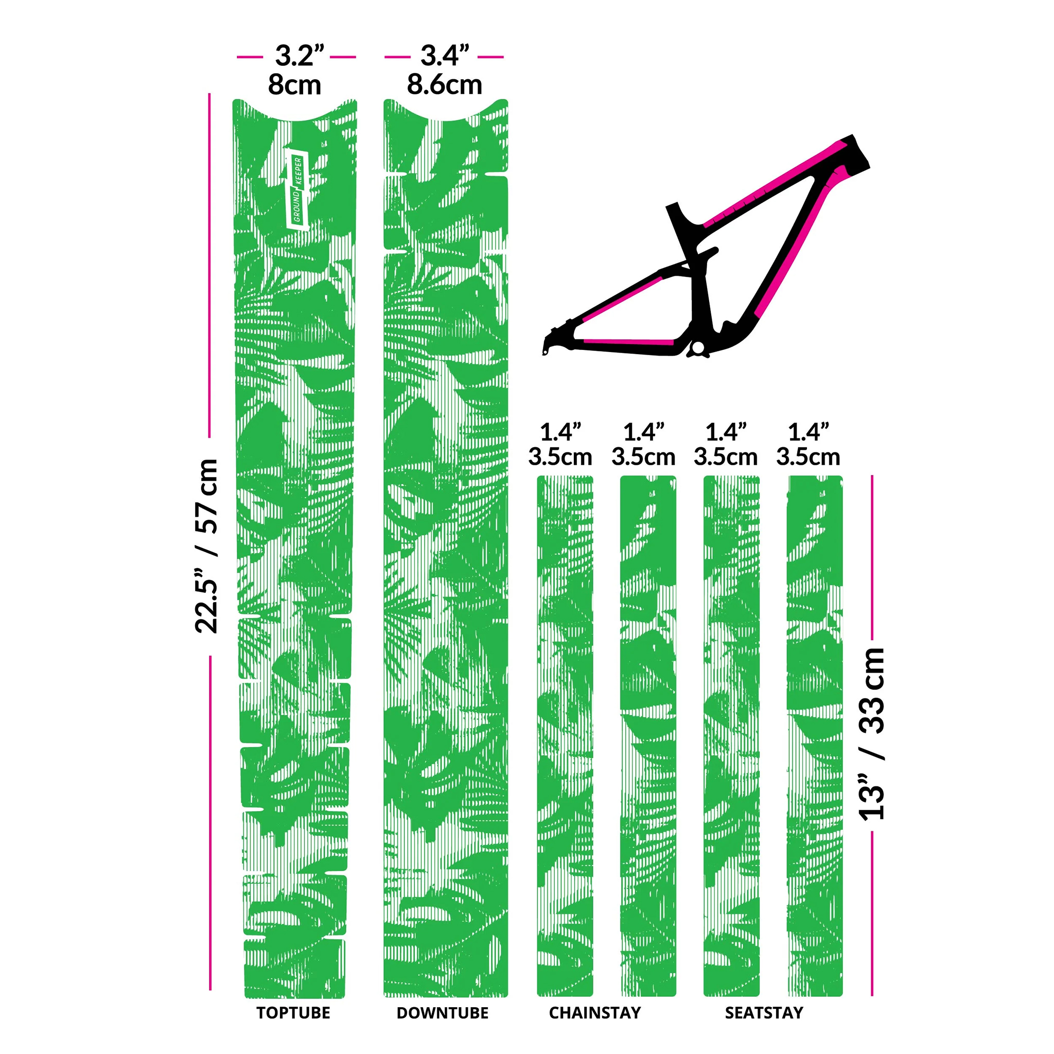 Ground Keeper Frame Keeper, Tropical Glitch Lime Glossy