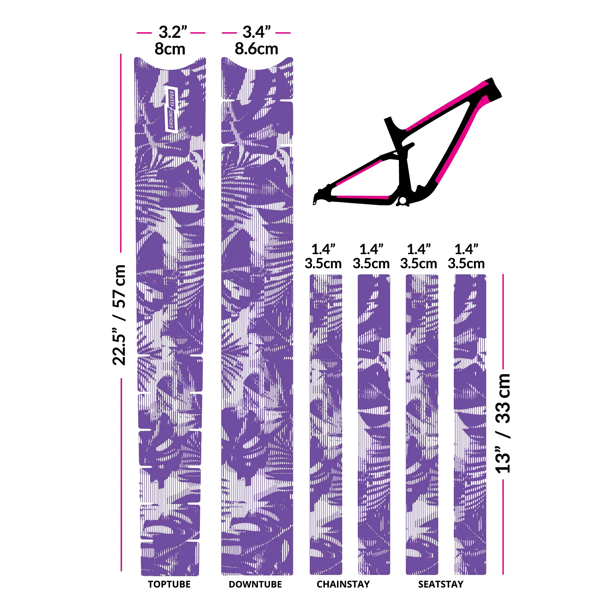 Ground Keeper Frame Keeper, Tropical Glitch Grape Matte 