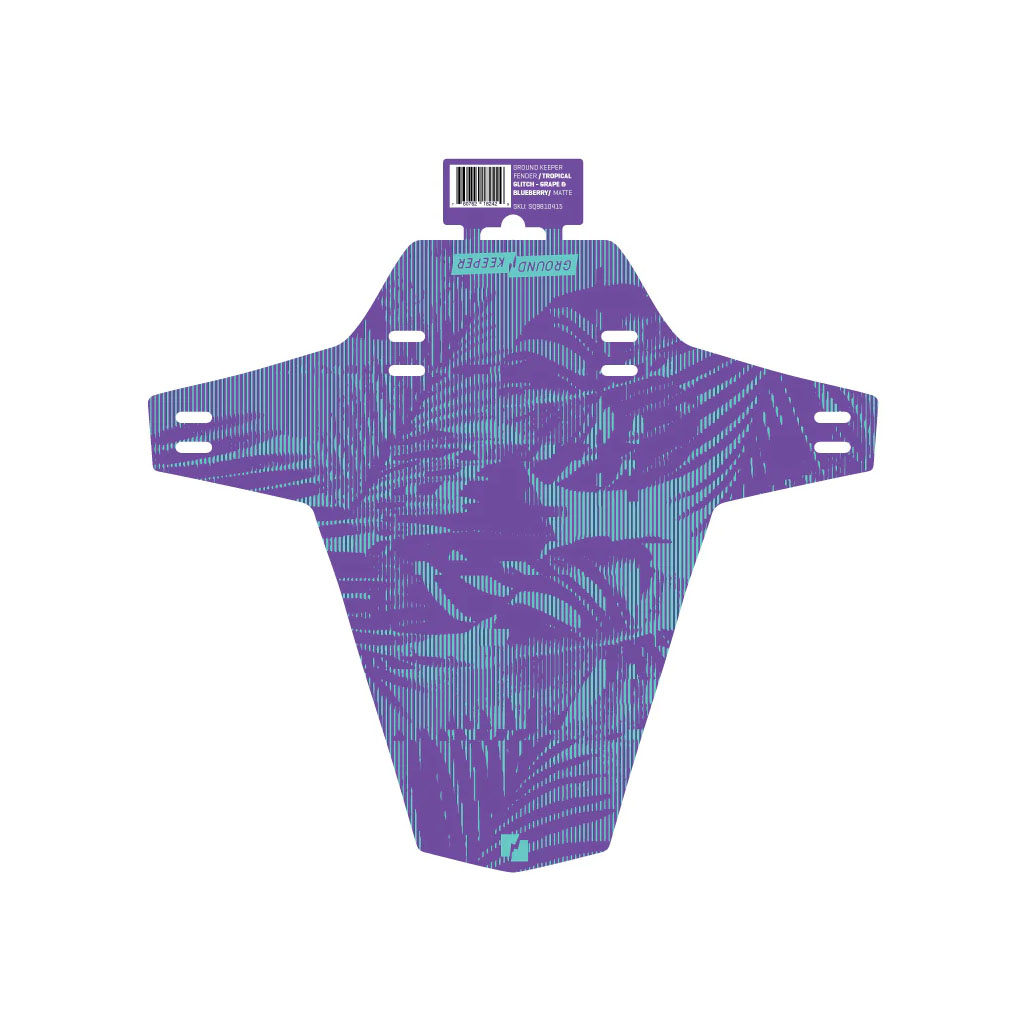 Ground Keeper Fender, Tropical Glitch Grape Mint - Matte