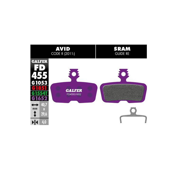 Galfer Disc Pads, SRAM Code (2011+), E-bike