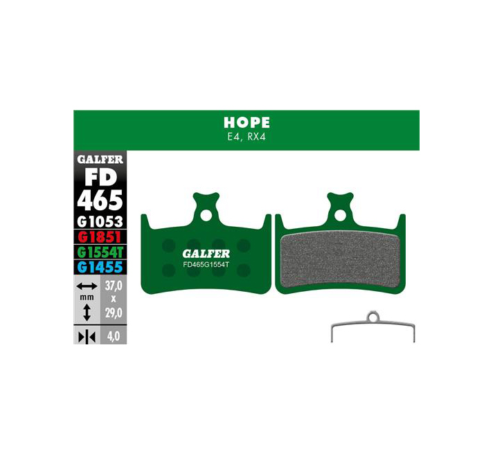 Galfer Disc Pads, Hope E4, RX4+, Mono M4, Pro