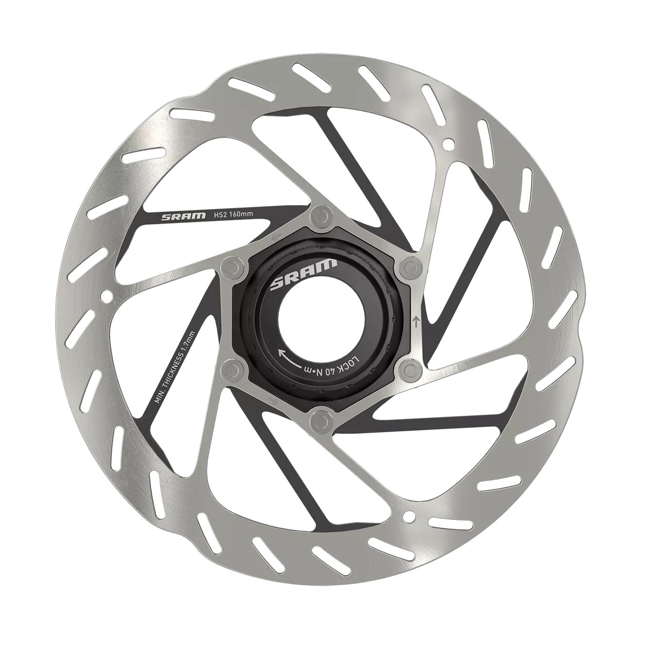 SRAM HS2 Center Lock Rotor, Rounded, 160mm