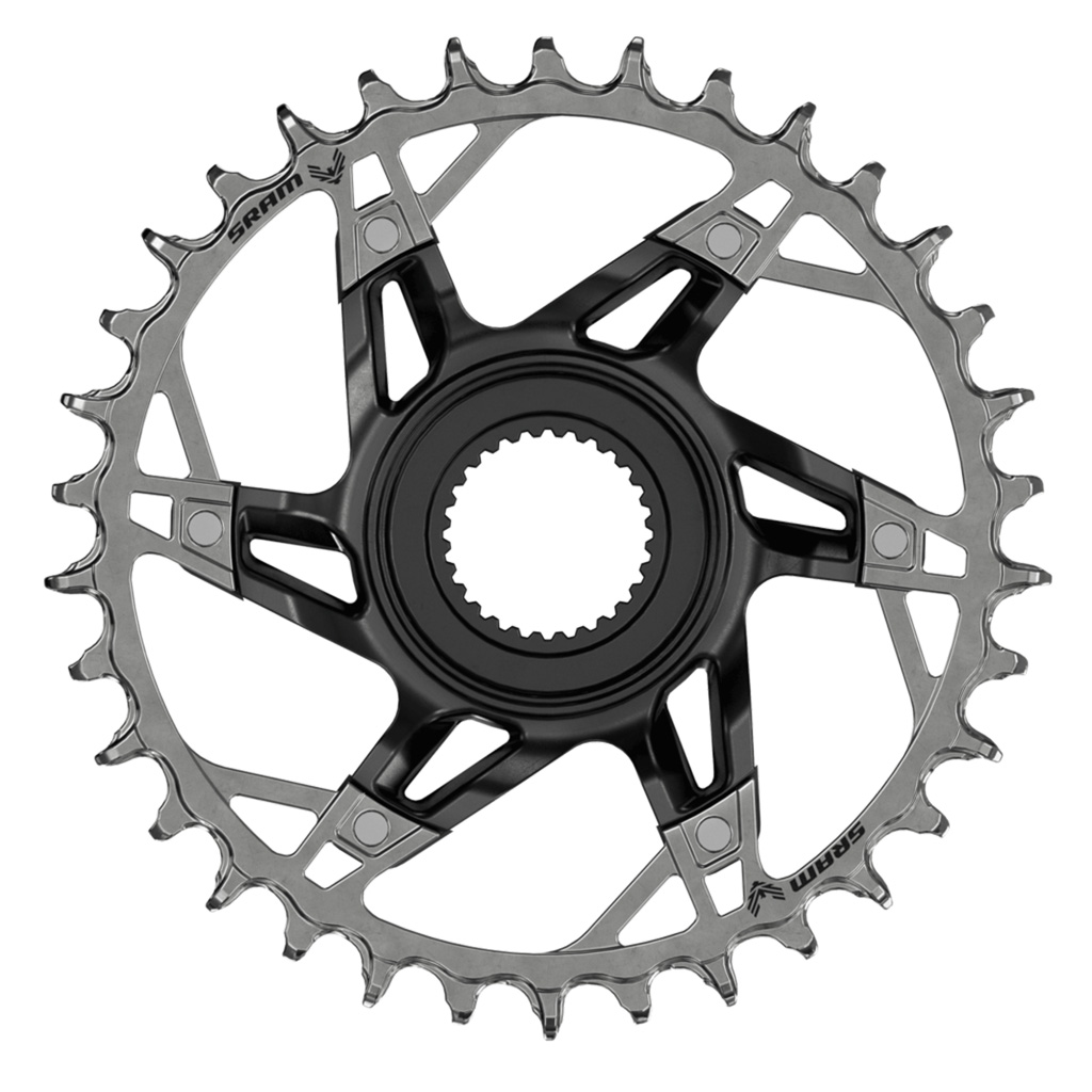 SRAM XX T-Type E-MTB Chainring, Bosch Gen 4, 32t, Blk/Slv