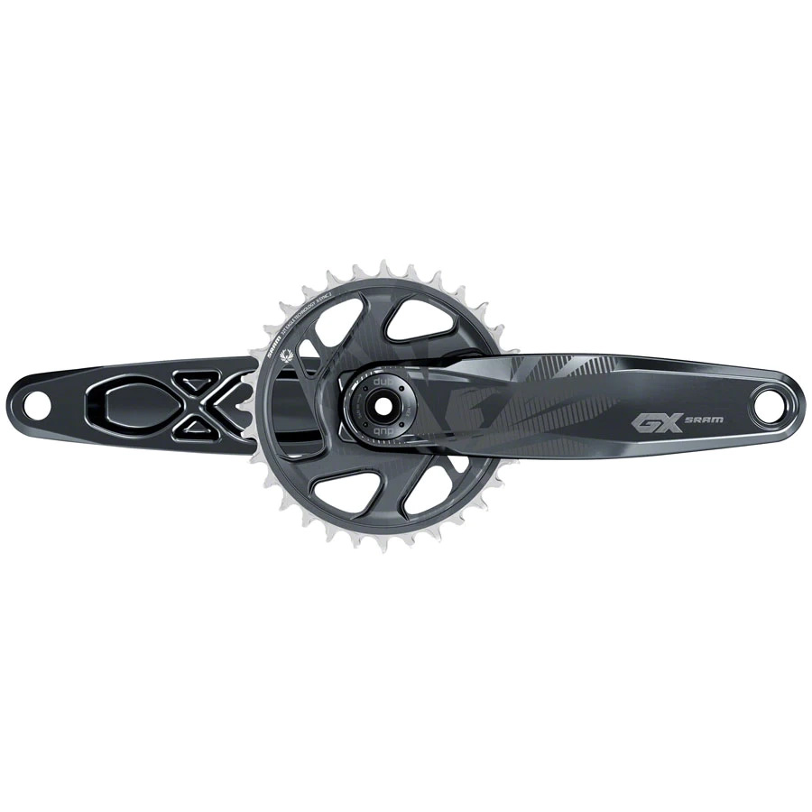 SRAM GX Eagle 12sp Cranks, No BB, 32t, 165mm, CL55, Gray