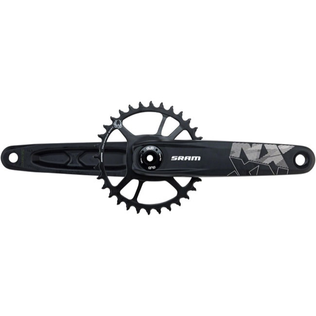 SRAM NX Eagle 12sp Cranks, No BB, 32t, 165mm, CL49,  Black