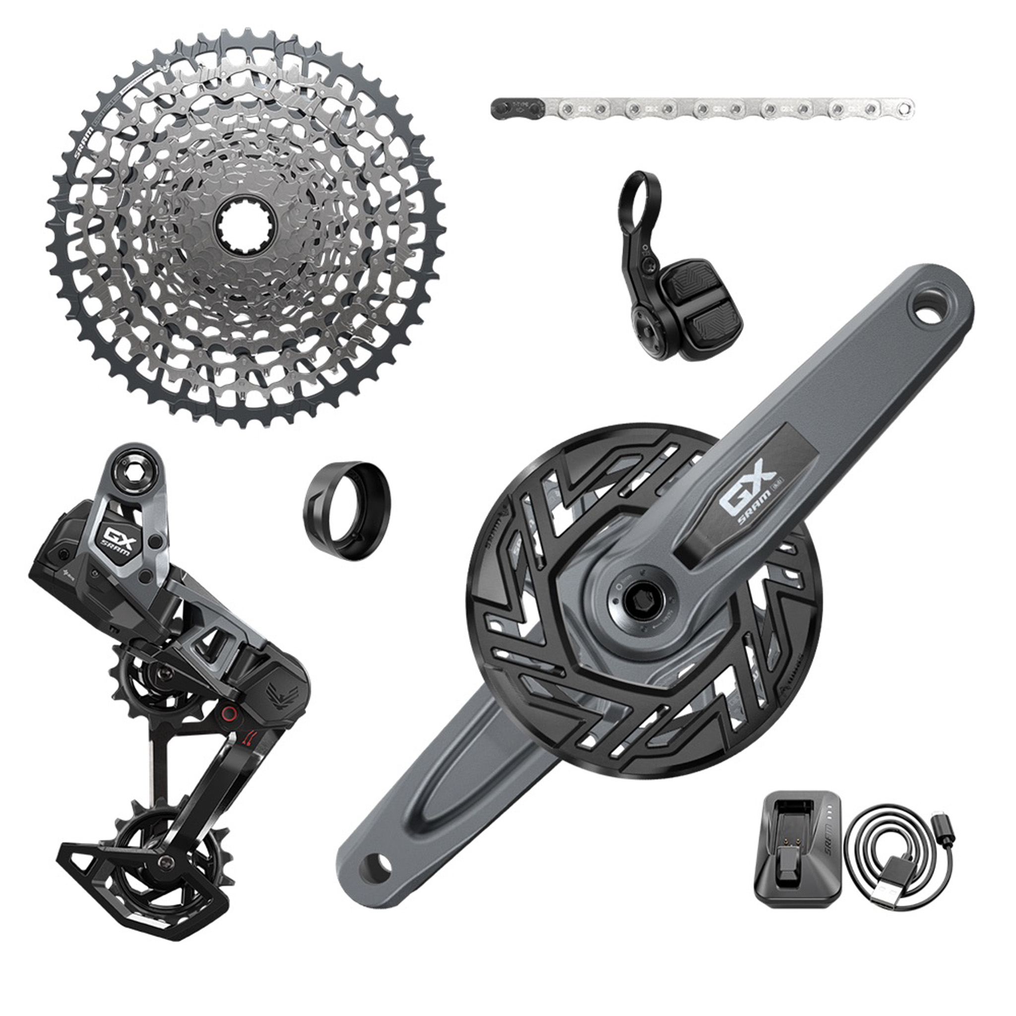 SRAM GX Eagle AXS T-Type BCD EMTB Groupset, No Arms