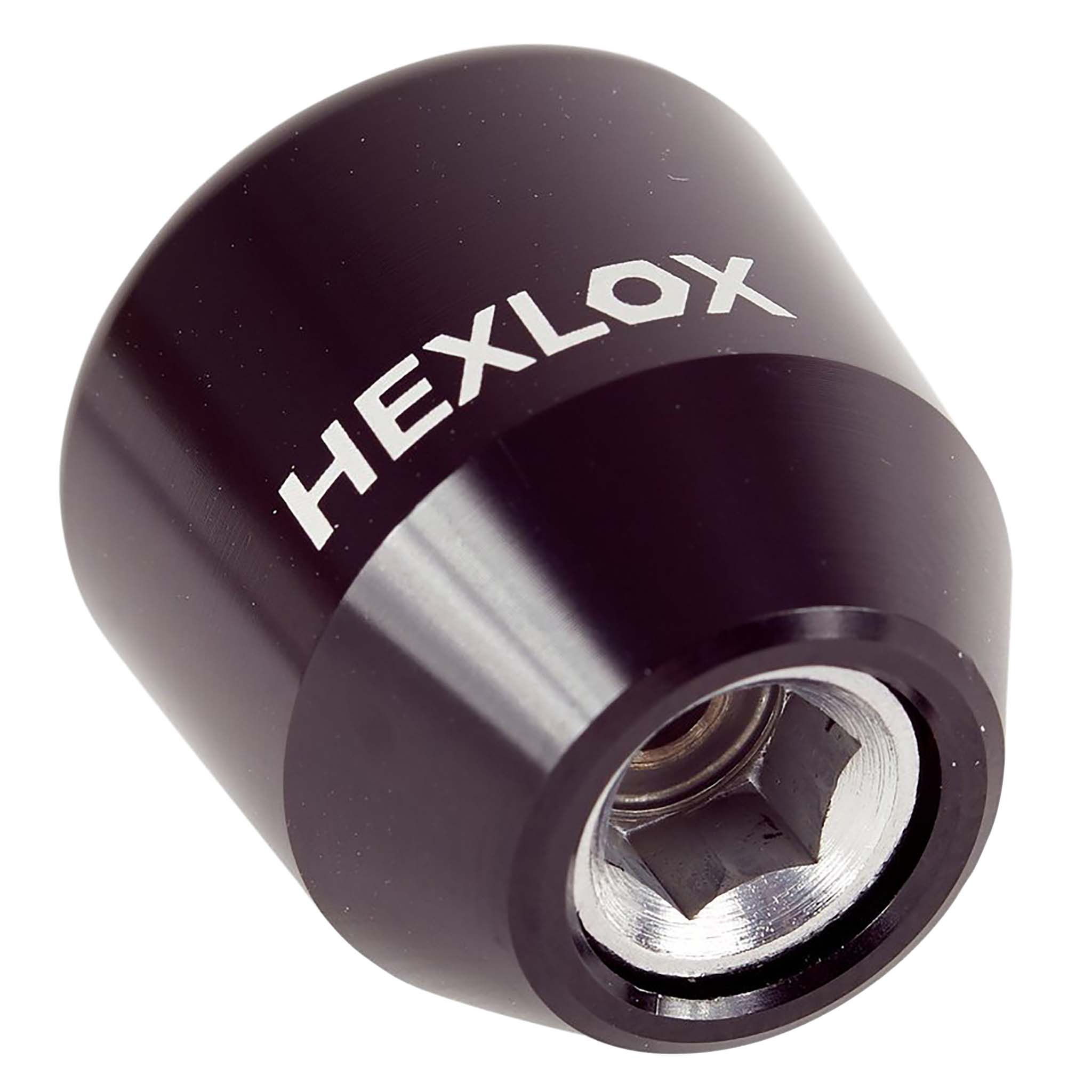 Hexlox Hexnut Axle Nut, M10, Rear, Black