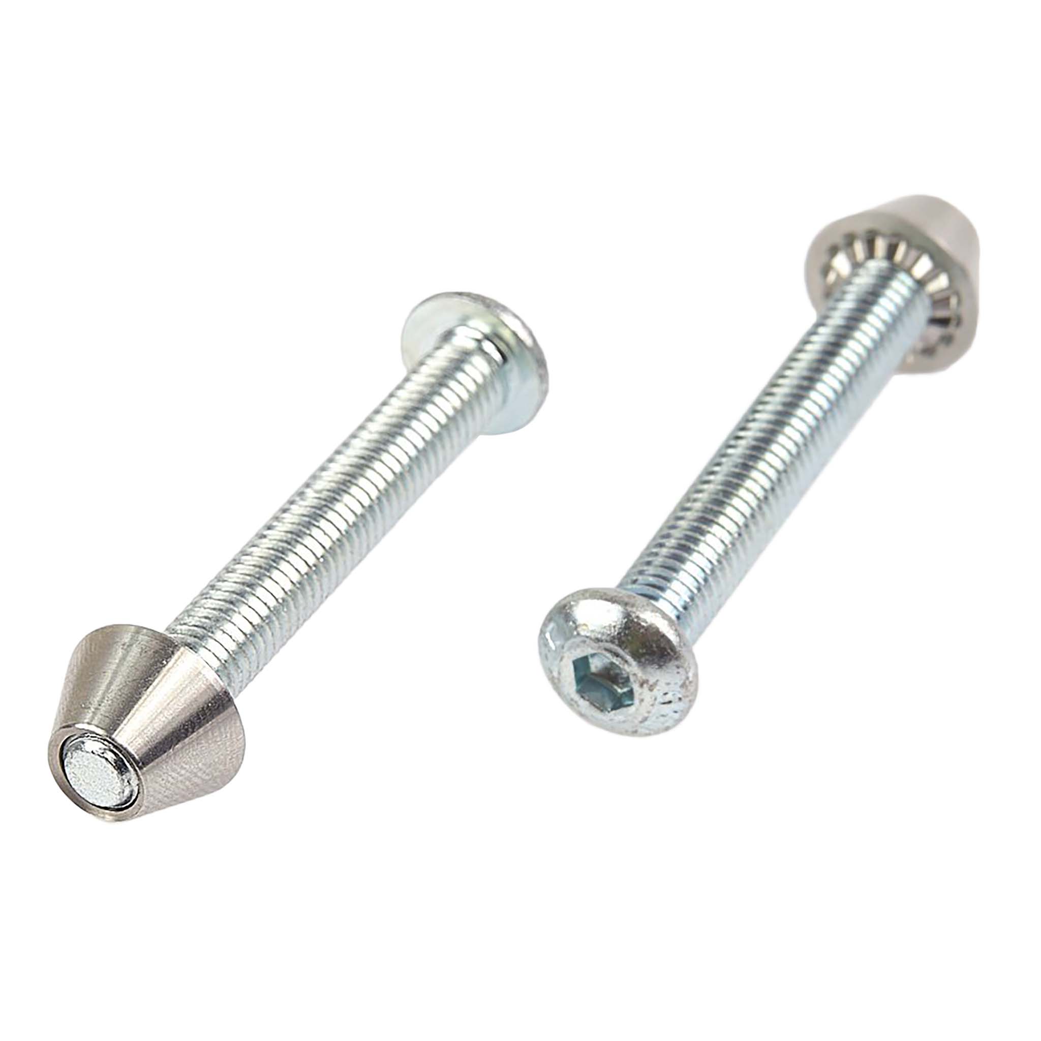 Hexlox Guts Clamp Bolt with Security Nut, M8x60, Silver