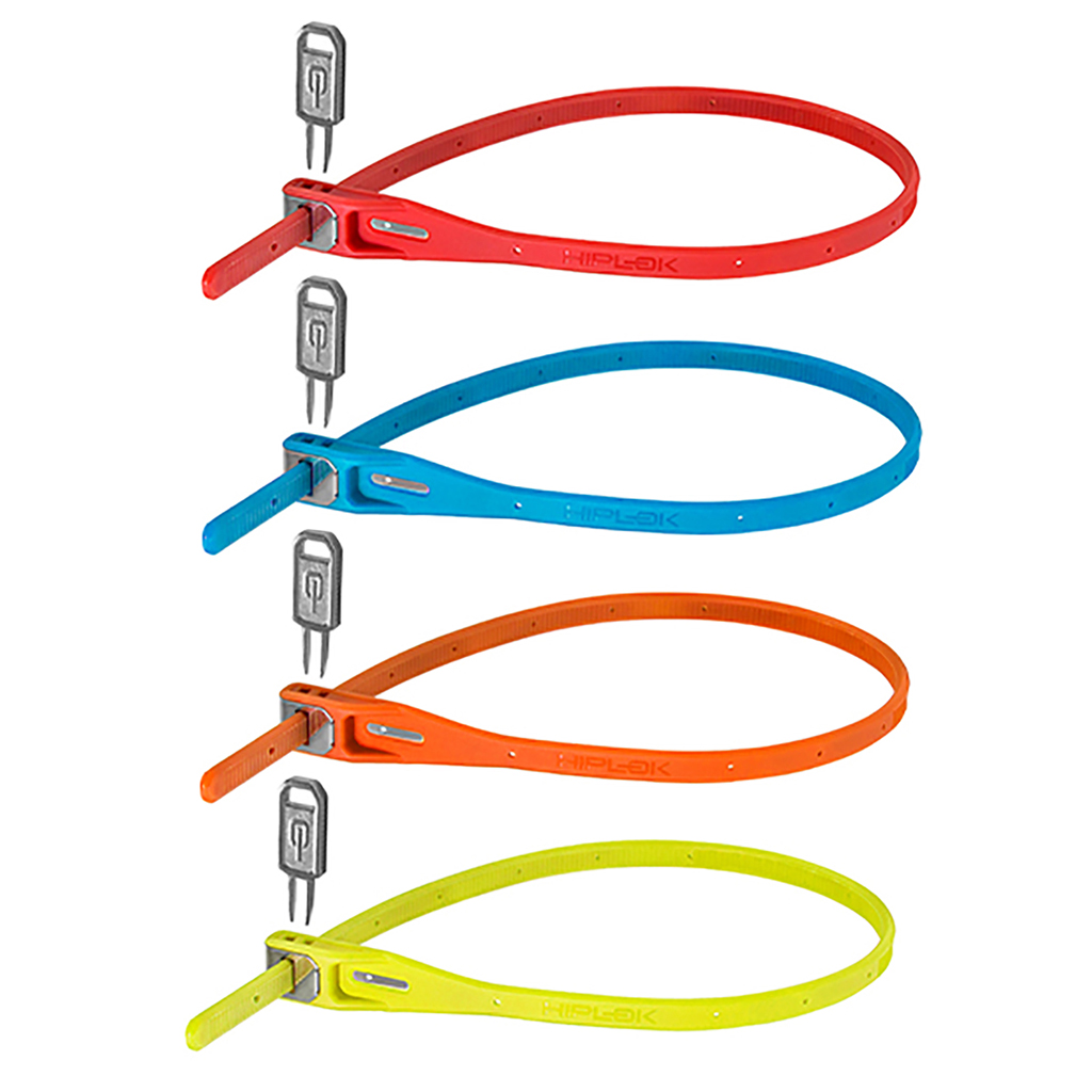 Hiplok Z Lok 4 Count Zip Key Lock, Multi-Color