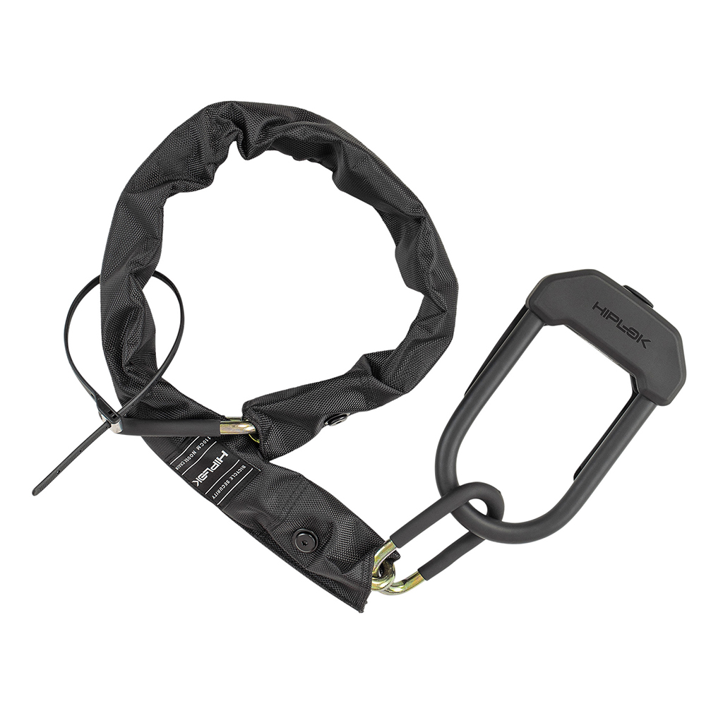 Hiplok E-DX Chain and U-Lock w/ Z Lok, Black