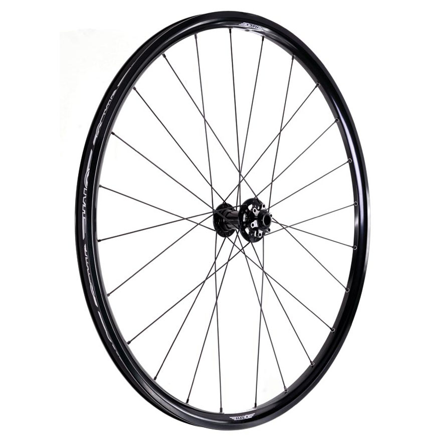 Halo White Line Disc Front 700c Wheel,28h, Black