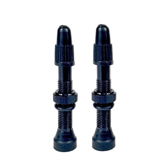 Hold Fast Cycling Tubeless Presta Valve Stem, 36mm (Pair) - Black