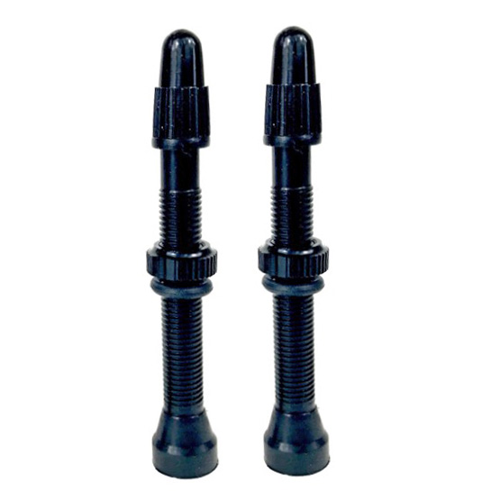 Hold Fast Cycling Tubeless Presta Valve Stem, 48mm (Pair) - Black